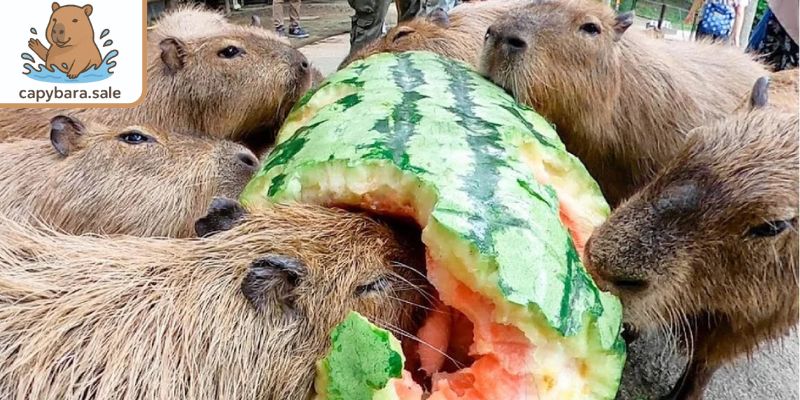 Ăn nhiều dưa hấu, Capybara bị tiêu chảy