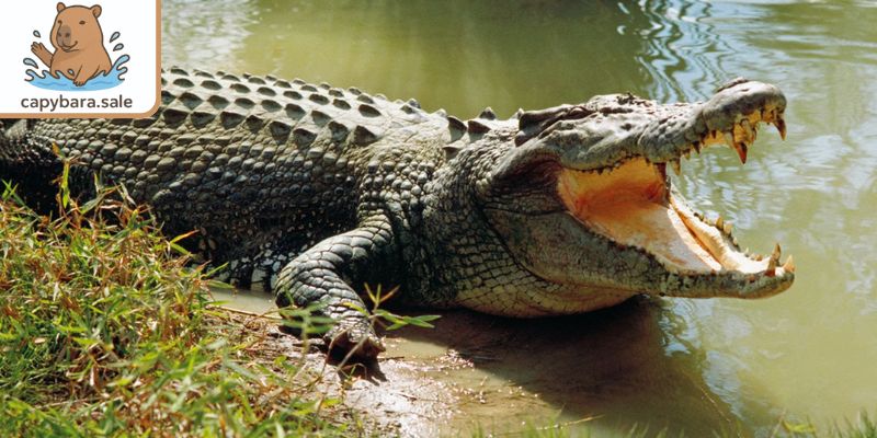 Cá sấu cũng là kẻ thù của Capybara