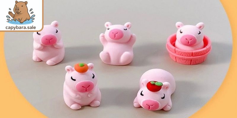 Dàn đồ chơi Capybara cỡ nhỏ
