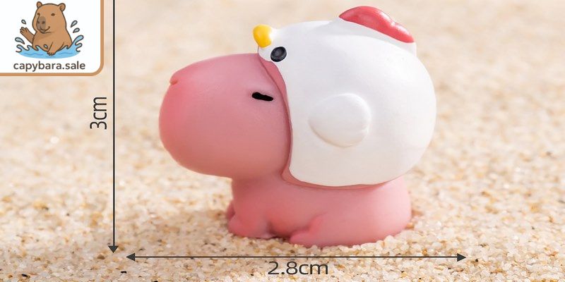 Đồ chơi Capybara đặt trong xe ô tô