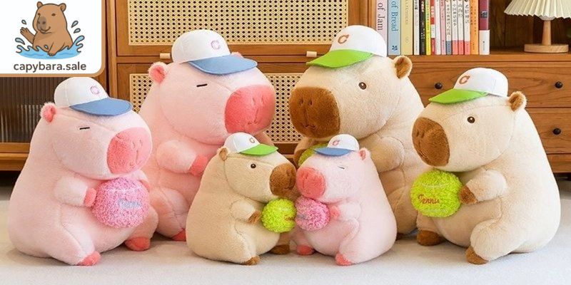 Gấu bông Capybara đội mũ dễ thương