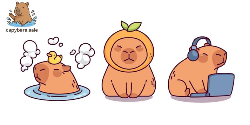 Hình ảnh Capybara đa dạng biểu cảm cực đáng yêu