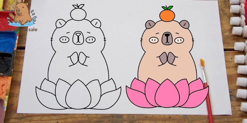 Hình ảnh tái hiện sinh động chuột lang nước sinh động