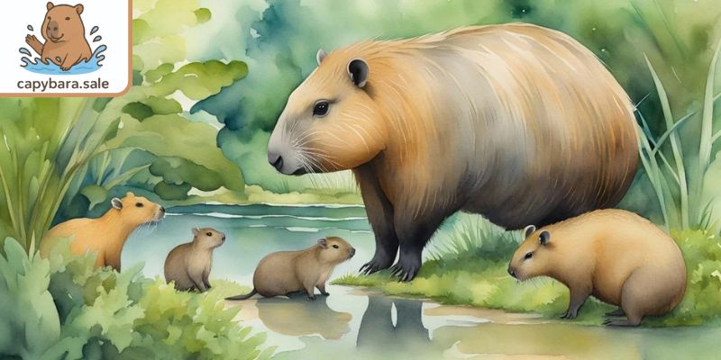 Mẹ dẫn con đi kiếm ăn