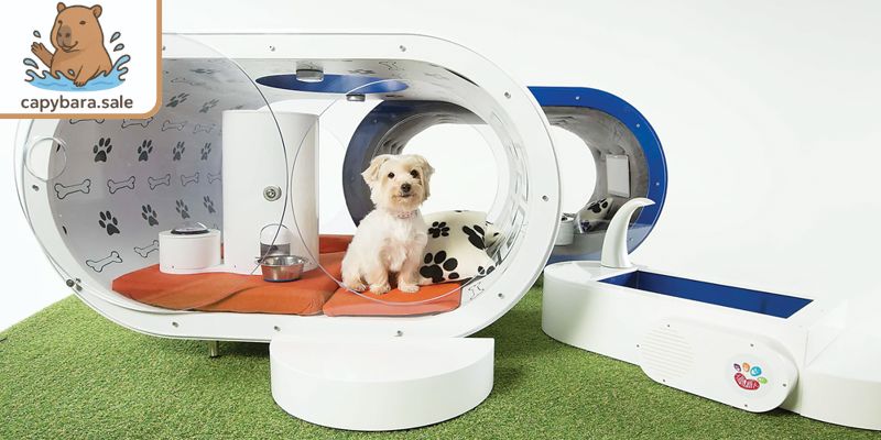 Nhiều thiết bị chăm sóc thú cưng hiện đại