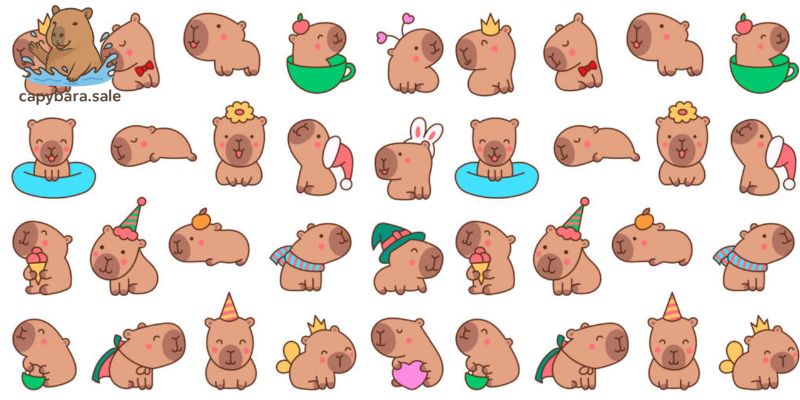 Tranh tô màu Capybara - Hình thức giải trí thư giãn